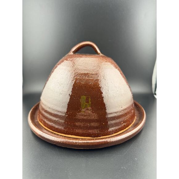Glazed Pottery, Domed Butter Dish - Picture 1 of 8